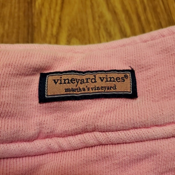 Vineyard Vines Women's Size Medium Pink Pullover Zip Shirt Sweater - Picture 2 of 3